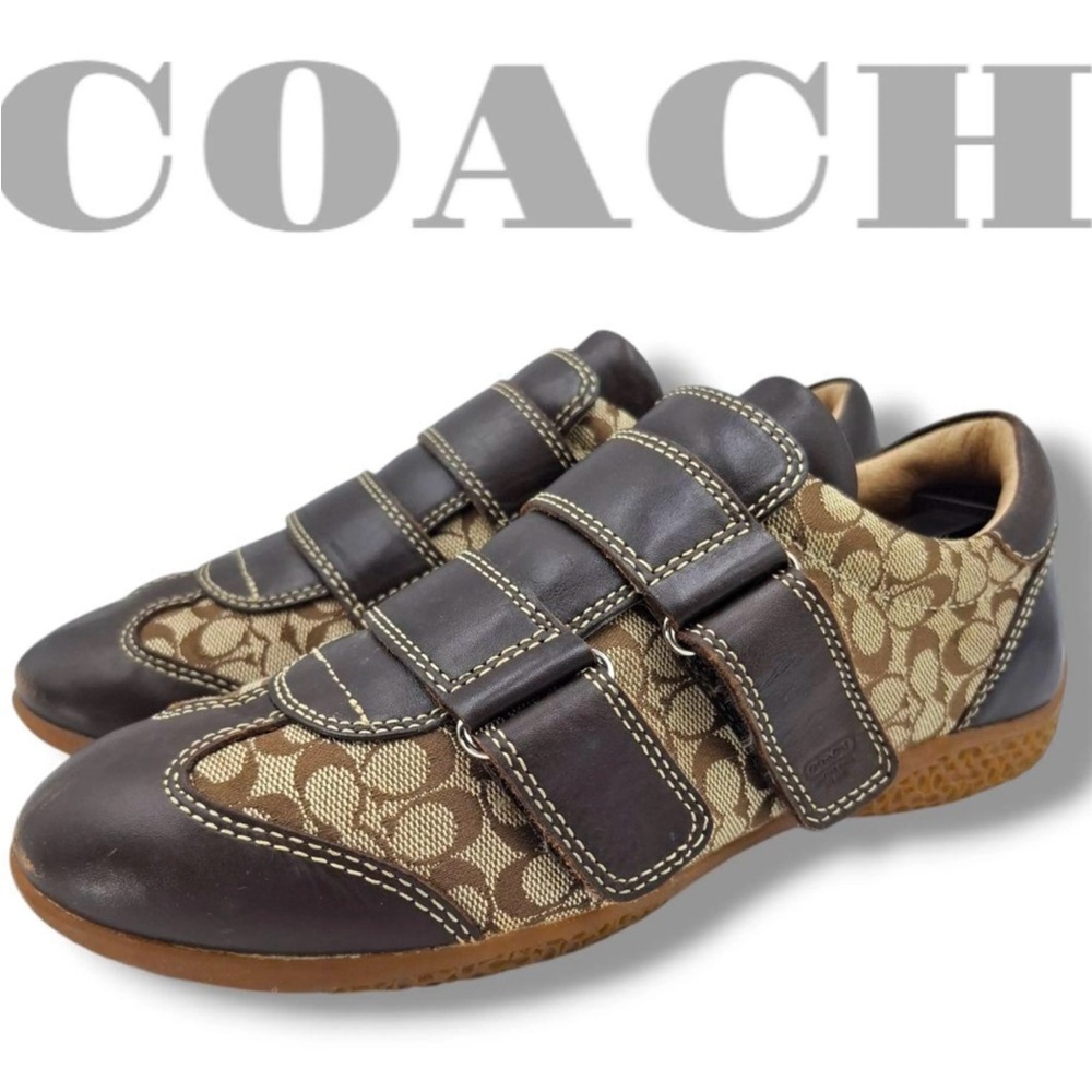 Velcro Coach casual tennis shoes.  Size 9 1/2 Women’s.